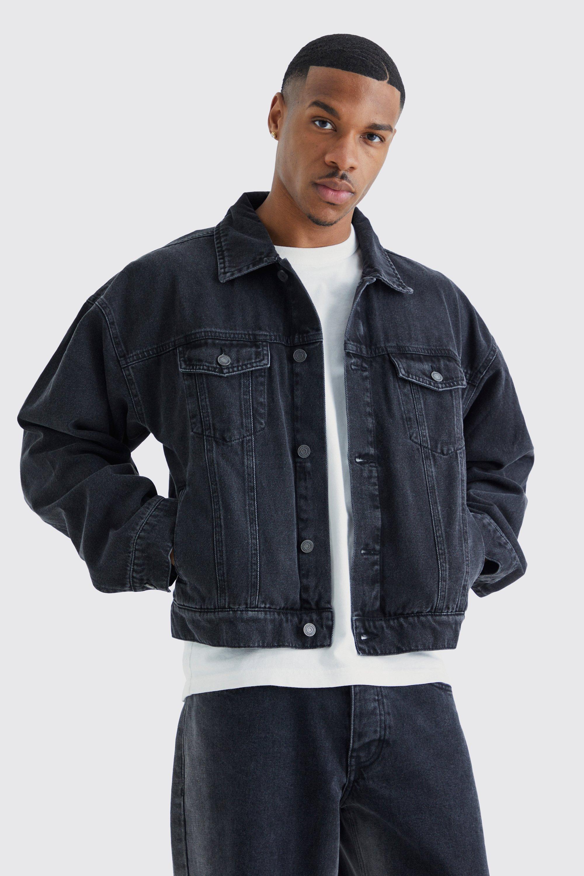 Veste en jean large sale